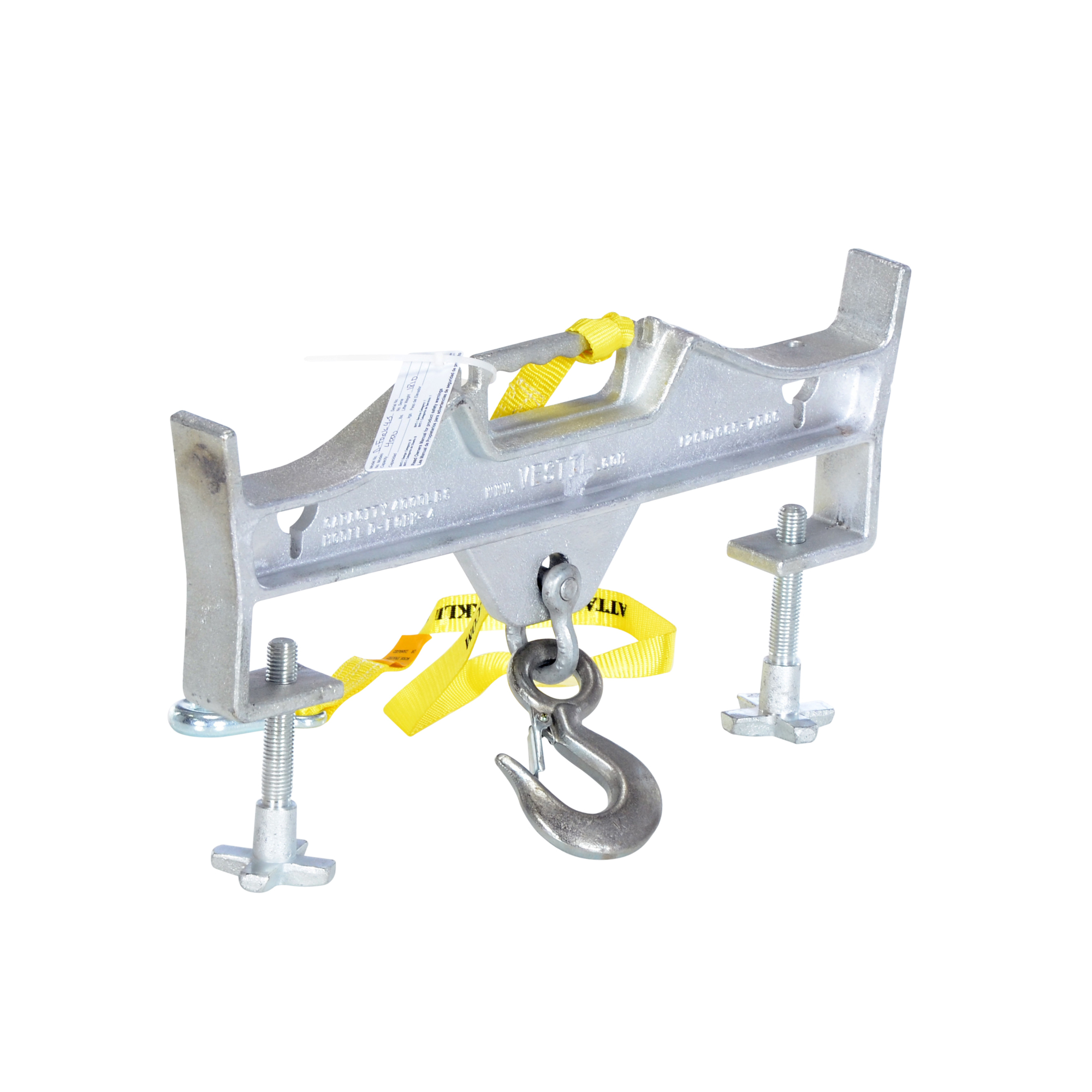Vestil Double Rigid Hoisting Hook - 4000-Lb. Capacity, Steel, Silver, Model# D-FORK-4-RL